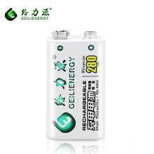 Geilienergy strong Voltage best 280mah 9v nimh rechargeable battery for toy